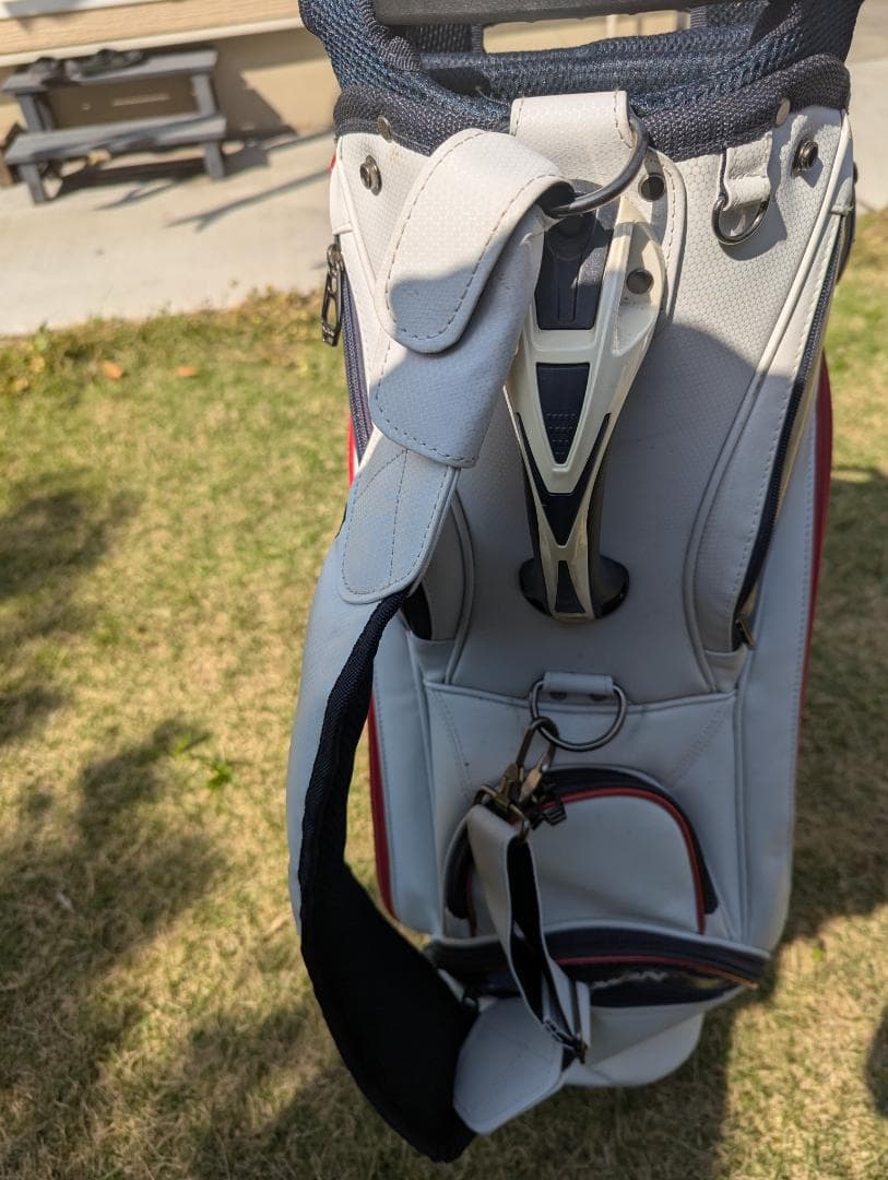 Srixon キャディバッグ ホワイト・レッド・ブルー