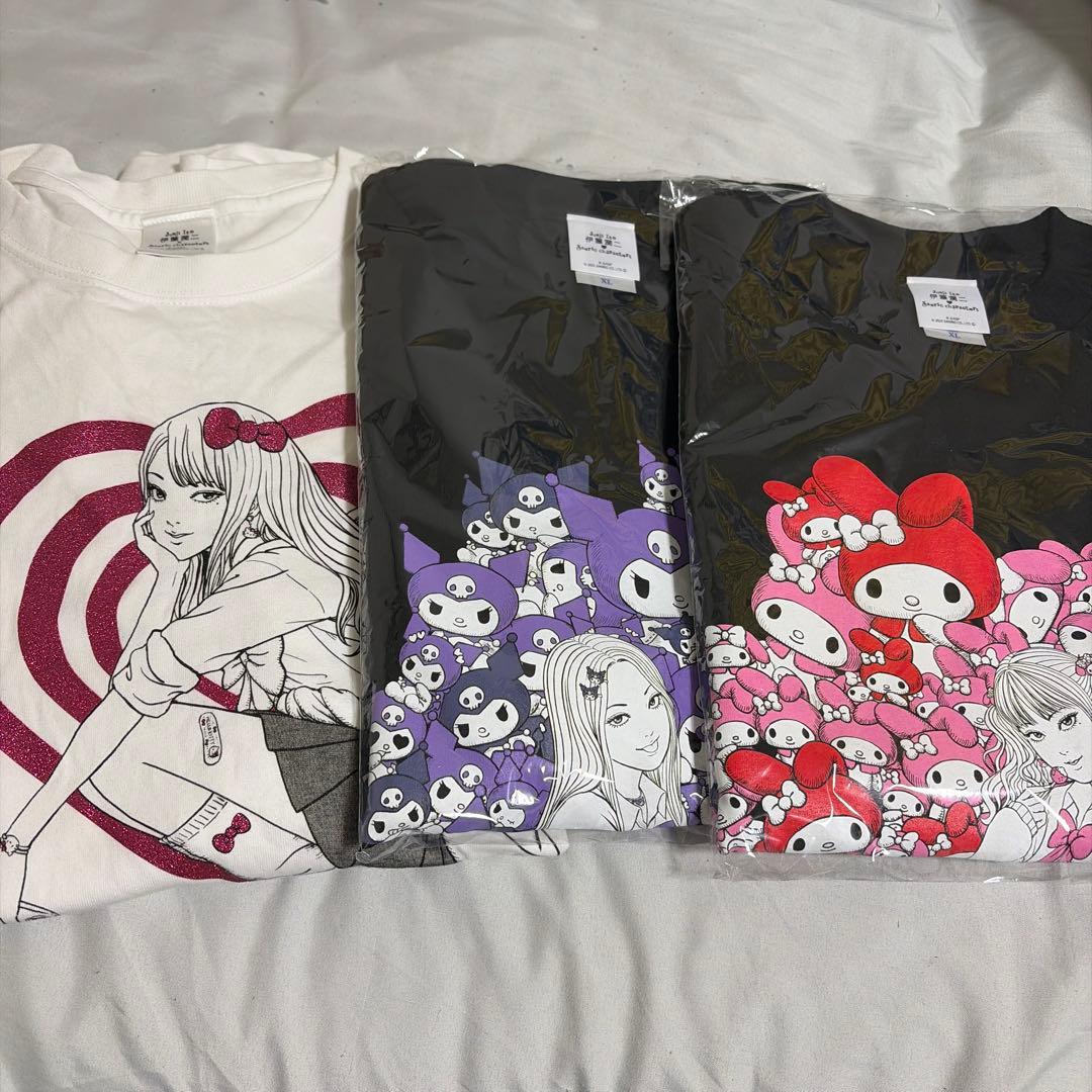 伊藤潤二 サンリオキャラクターズ サンリオ Tシャツ ギャル富江