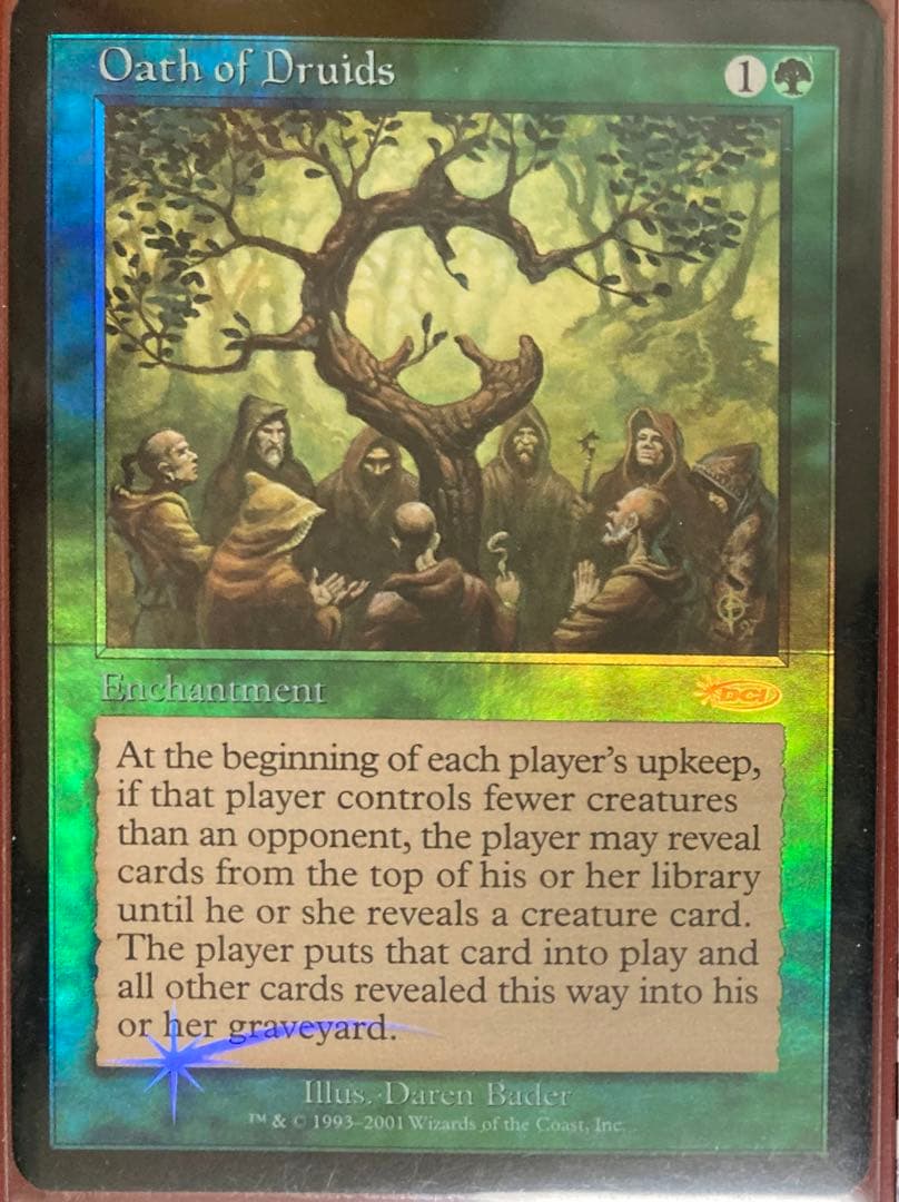 MTG　foil英語　ドルイドの誓い　ジャッジ褒章　プロモ