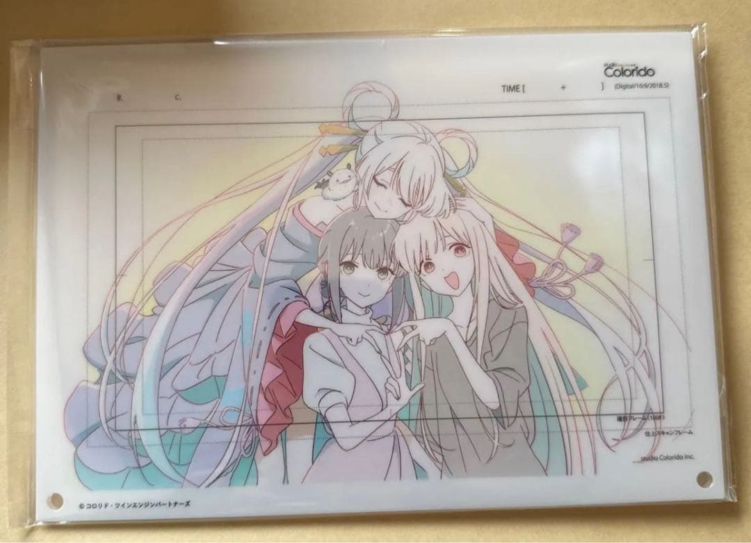 超かぐや姫！ ラフ原画 アクリルパネル 限定 ヤチヨ　かぐや　彩葉