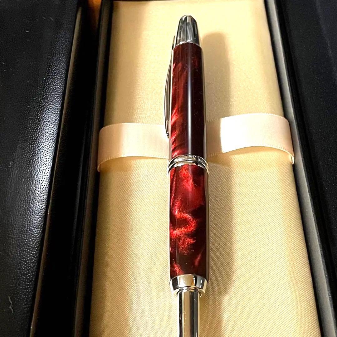 PILOT キャップレスse　マーブルレッド　万年筆