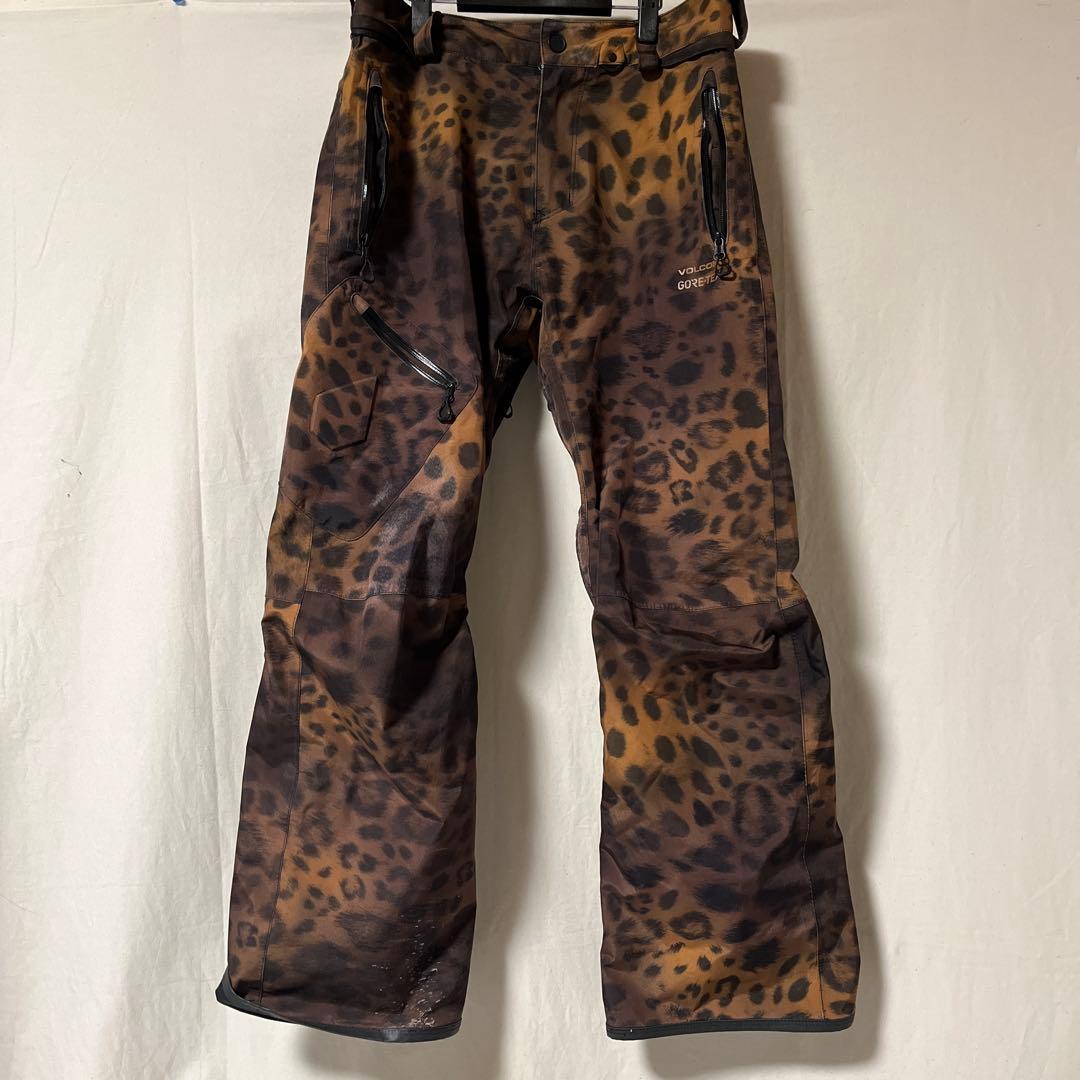 VOLCOM スノーボードパンツ　ヒョウ柄　GORE-TEX Sサイズ