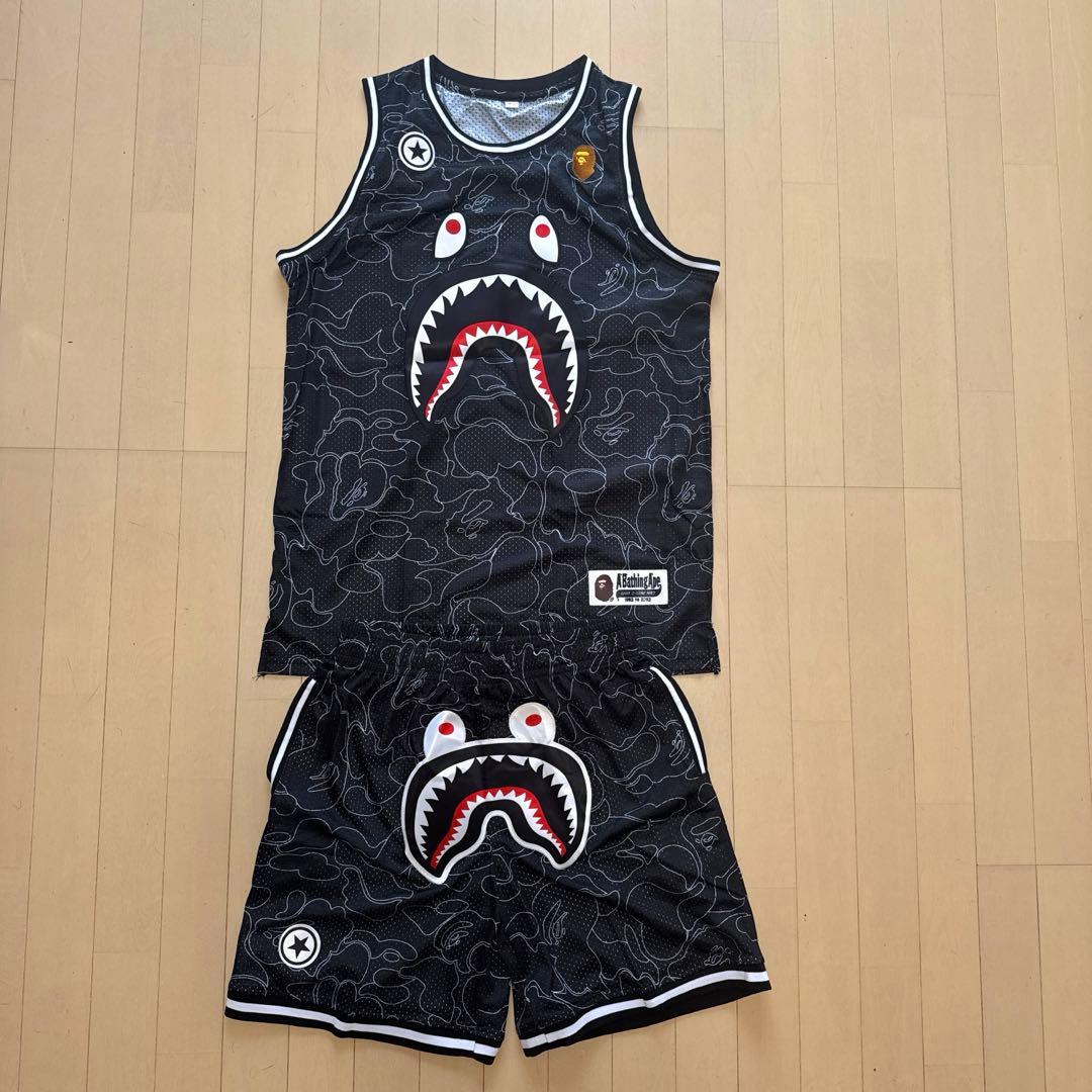 【セットアップ】A・BATHING APE バスケウェア 上下セット