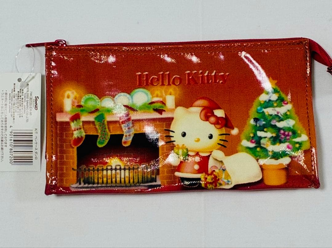 ハローキティ　クリスマス　ポーチ　平成レトロ　キティ　ペンケース 2002年製