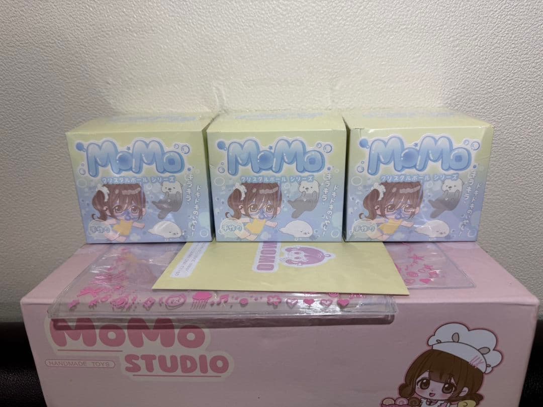 即日発送【未開封3個】海洋シリーズ　クリア　第1弾　MOMO　モモ　スクイーズ