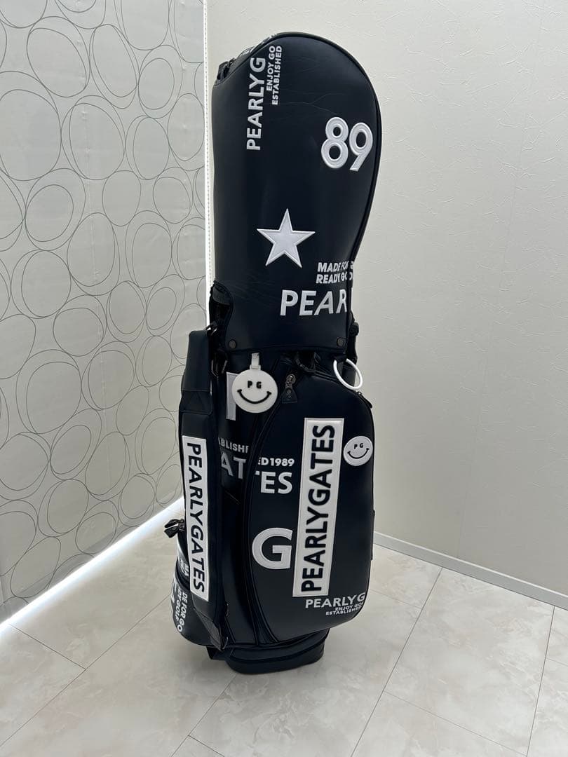 PEARLY GATES【定番】合皮スタンド式キャディバッグ46インチ対応9型