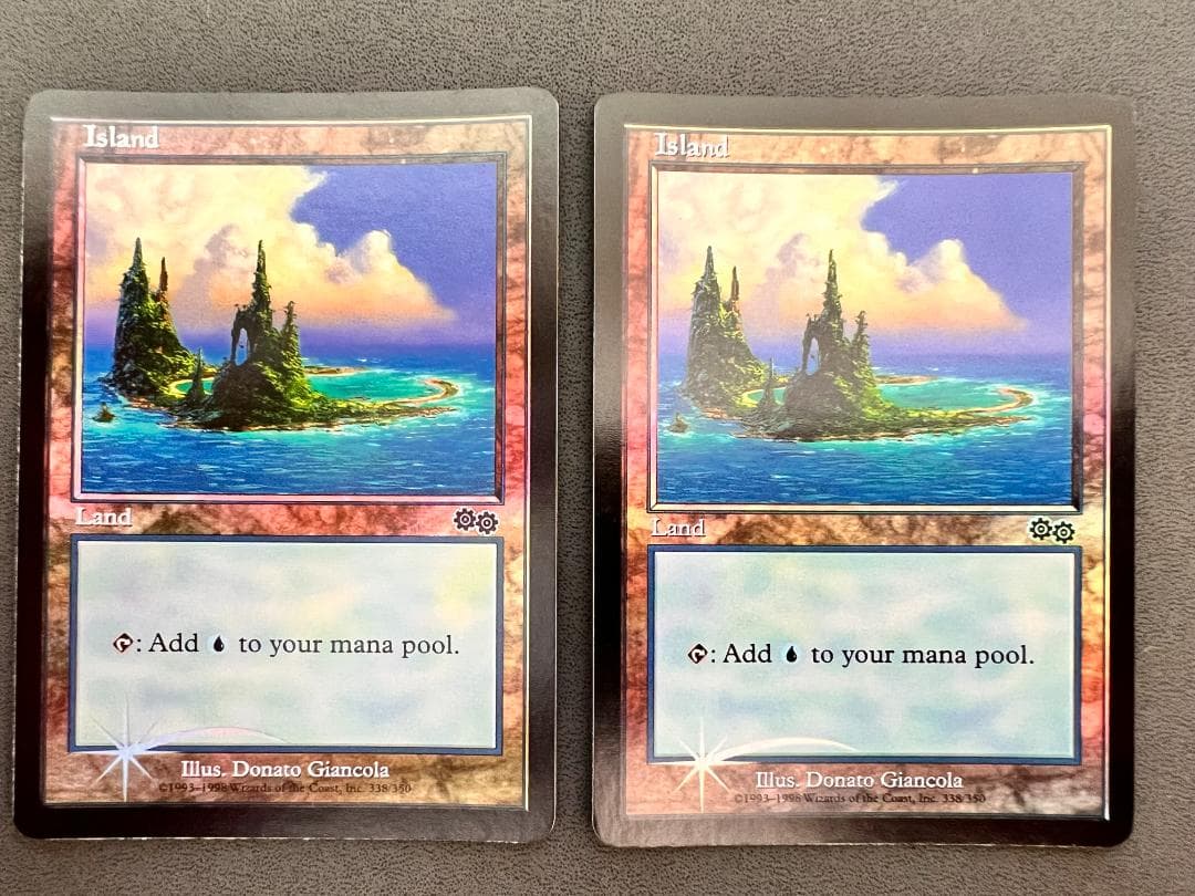 旧枠　foil　島/「アリーナFoilランド　USG-P」英語2枚