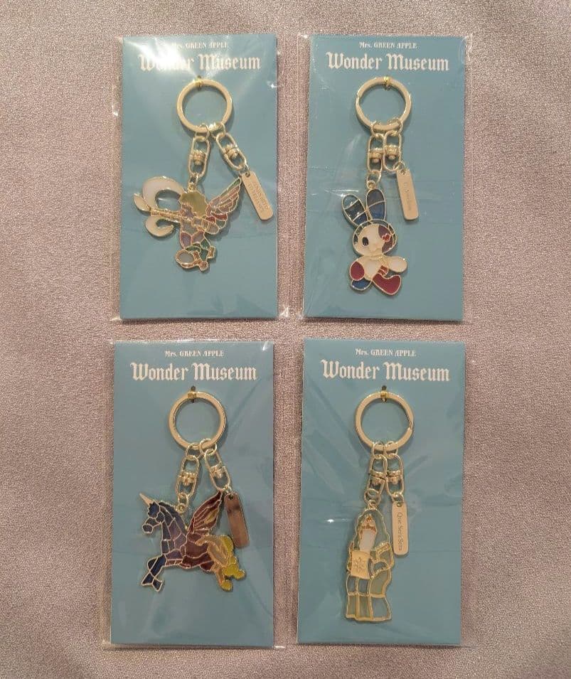 ミセスWonder Museumステンドグラスキーホルダー　コンプ全4種セット