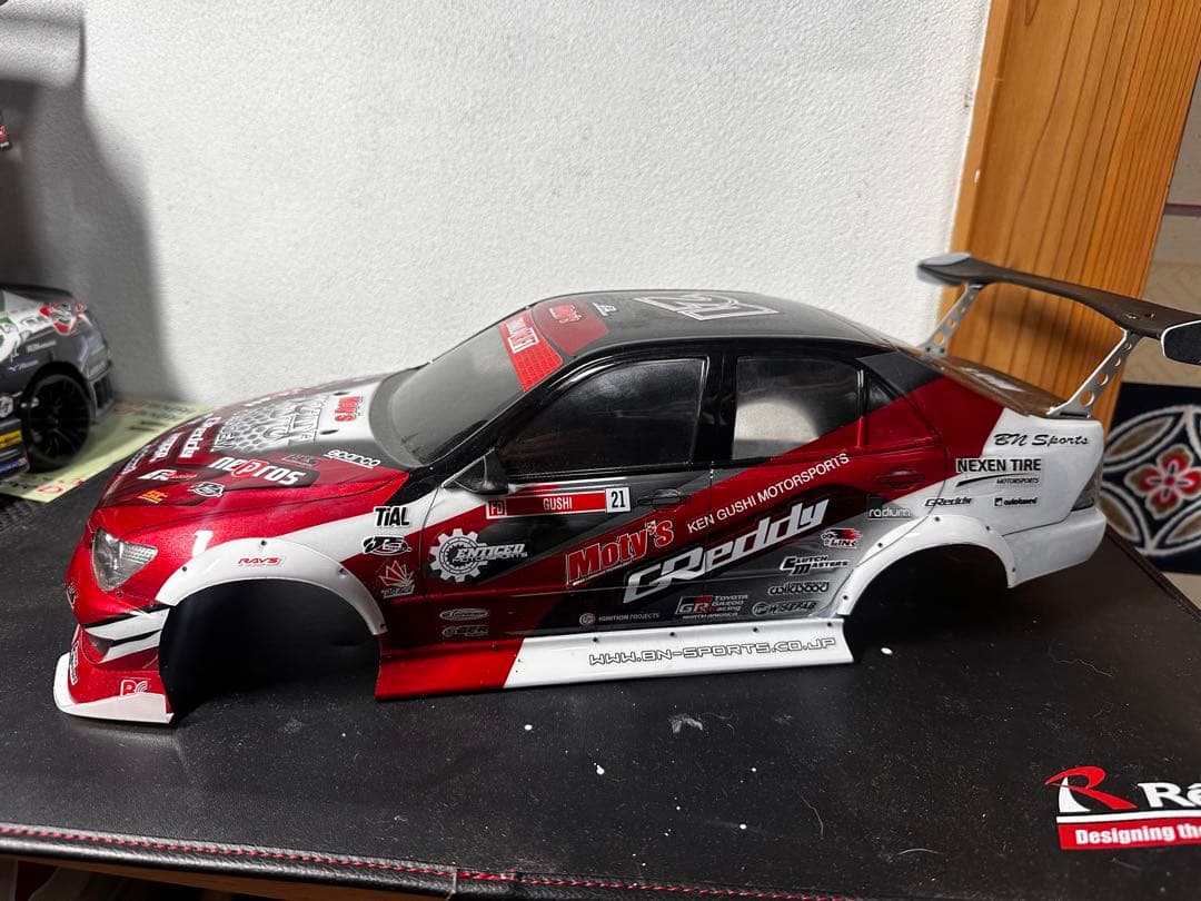 ドリフトカー ボディ 1/10 アルテッツァ　風間オート仕様