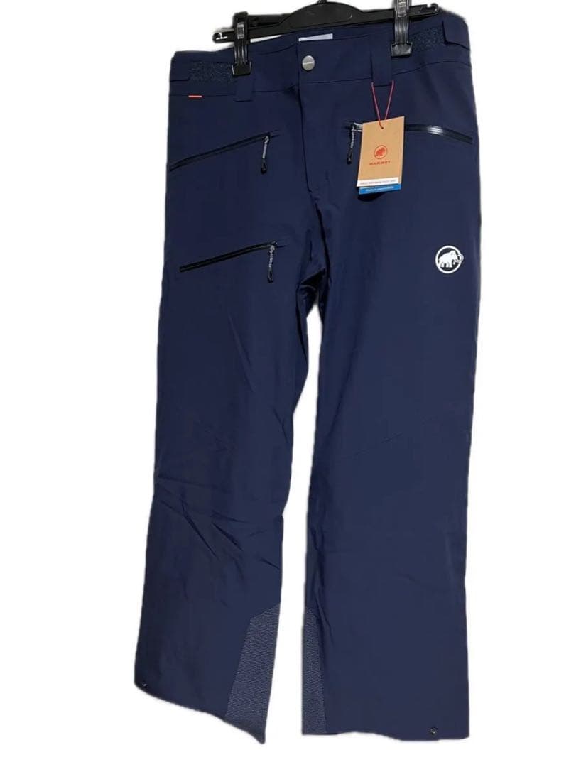 新品マムートストーニー ハードシェル パンツ Thermo PantsネイビーM