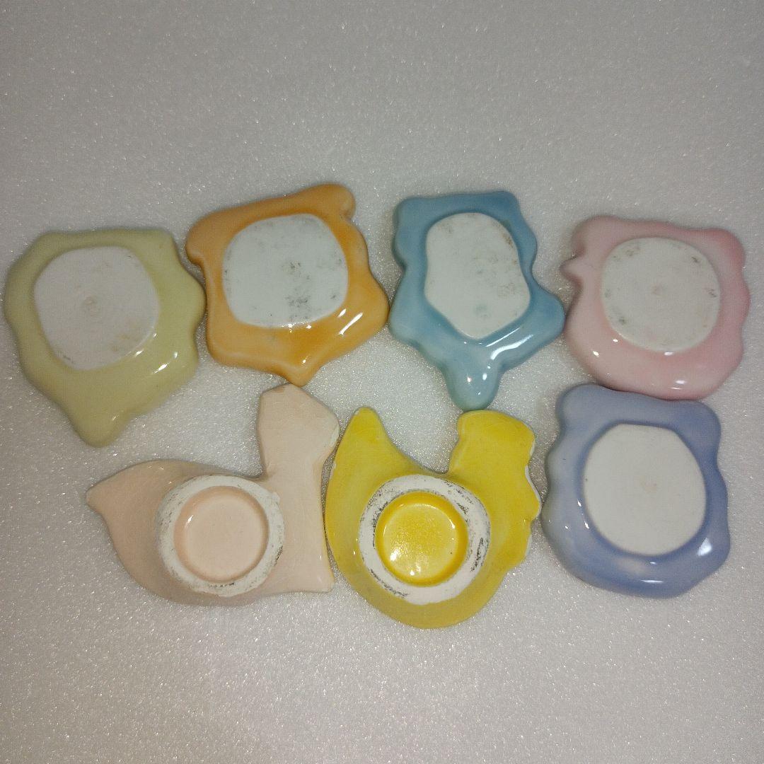 平成レトロ　箸置き　アニマル　陶器　カラフル ファンシー　カトラリー　食器