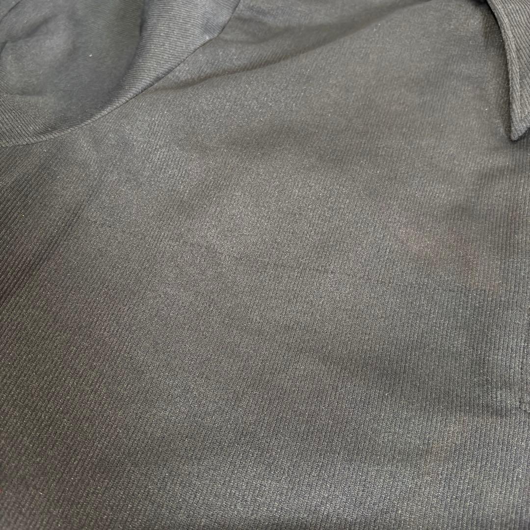 Vintage 70s【ブラックベース】チェーン刺繍 デカ襟 ボーリングシャツ