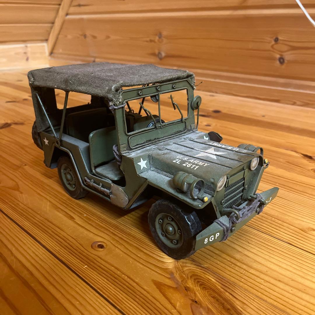jeepメタル ブリキ ミリタリー　日本未発売