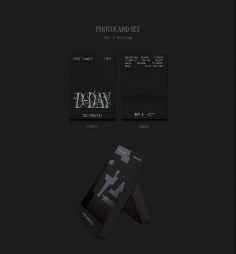 BTS SUGA TOUR 'D-DAY' The Original 未開封