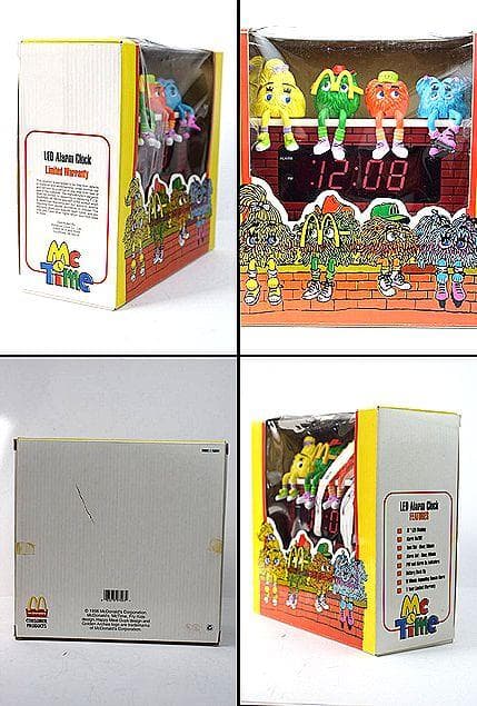 レア 90’s McDonald マクドナルド ビンテージ マックタイム 時計