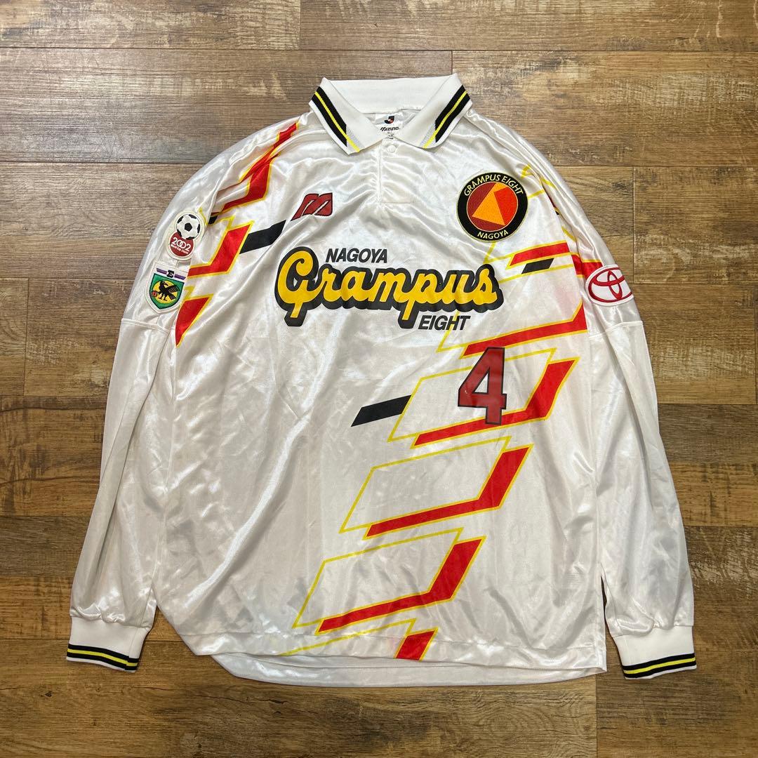 4 飯島寿久 名古屋グランパス アウェイ ユニフォーム 長袖