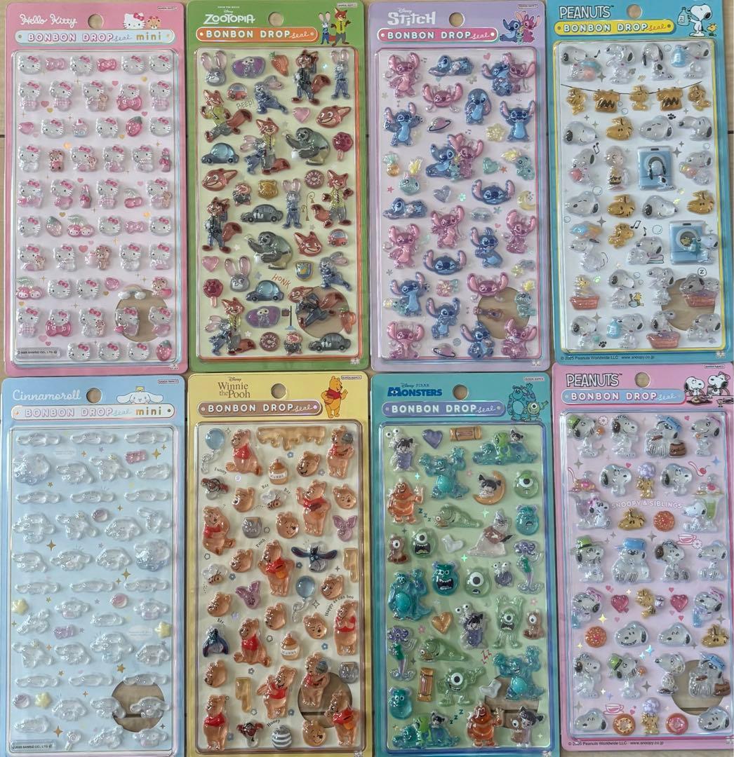 【正規品】ボンボンドロップシール　8種類セット
