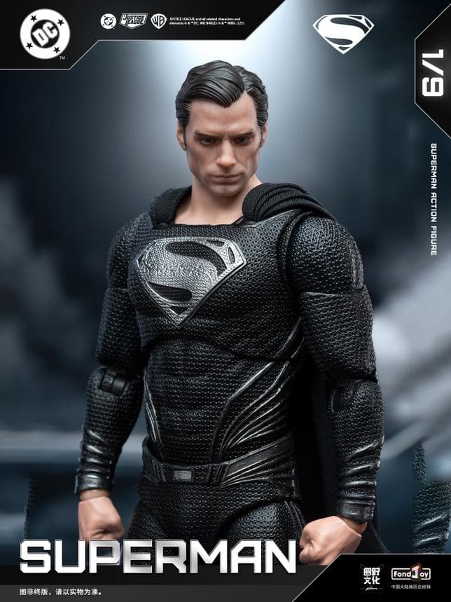 【Fondjoy】新品 正規品 スーパーマン ブラックスーツ DC1026