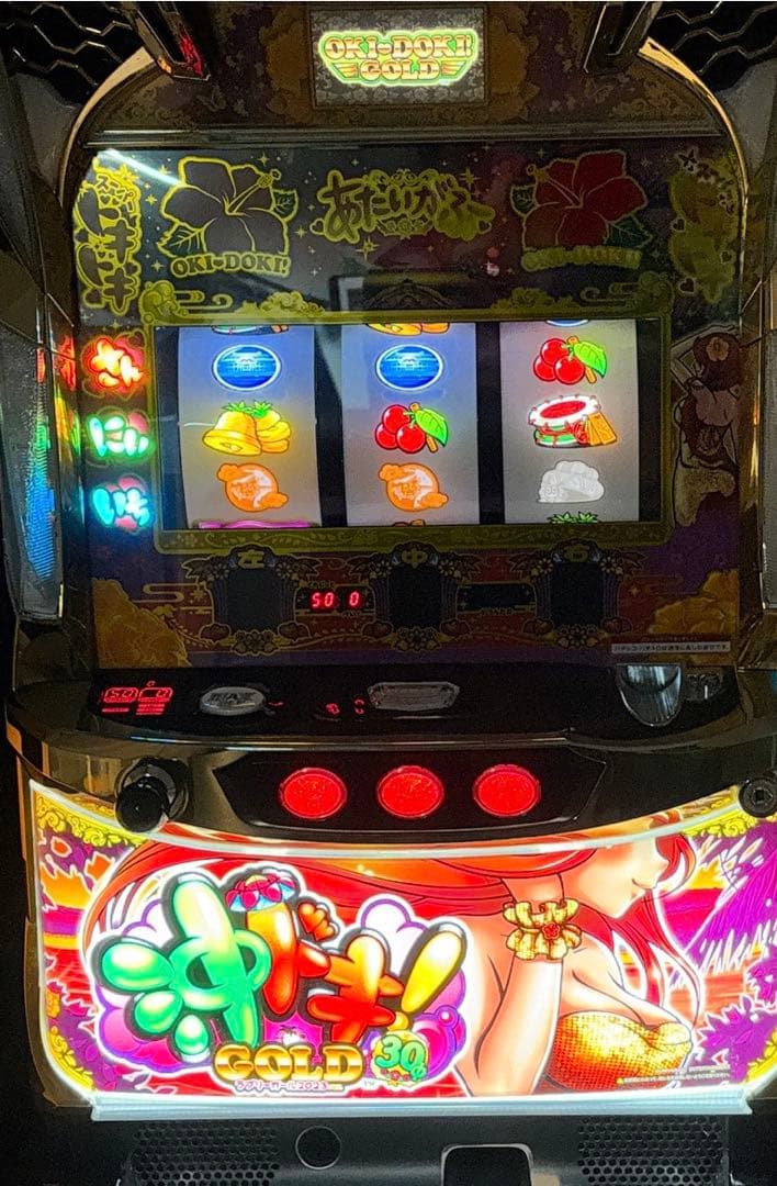 レア　沖ドキゴールド実機　ラブリーガール2023ver 30 不要機付