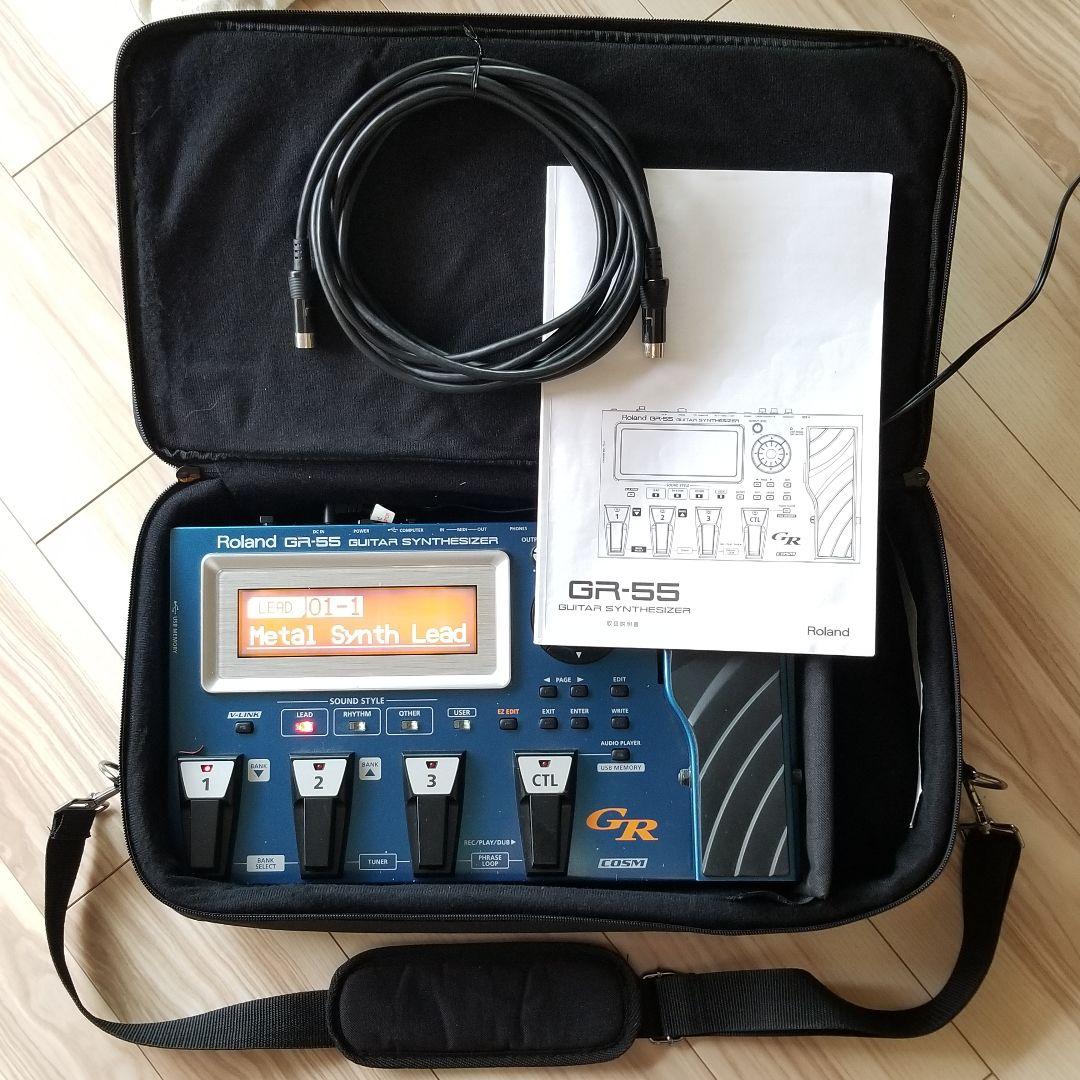 Roland GR-55 ギターシンセサイザー 取説/ケース付 動作確認済み