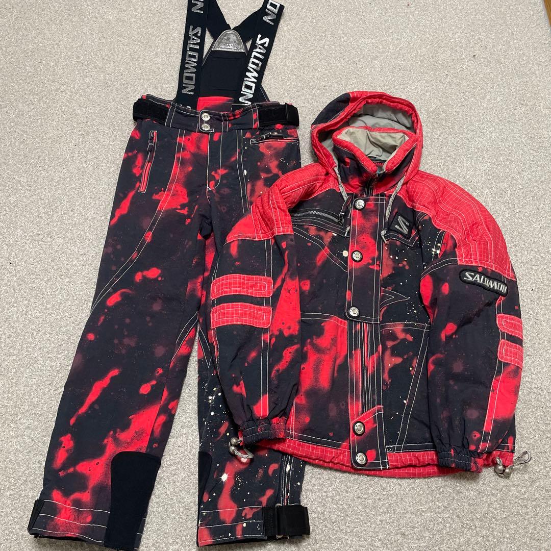 SALOMON サロモン　ビンテージ　スノーウェア　セットアップ　L