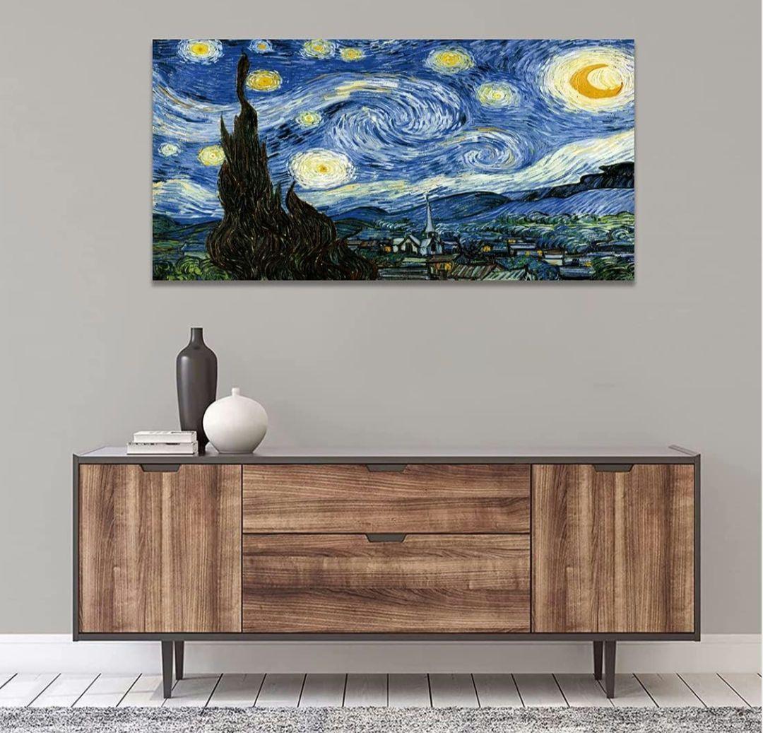 ファンゴッホの人気な星月夜の絵画・50*80