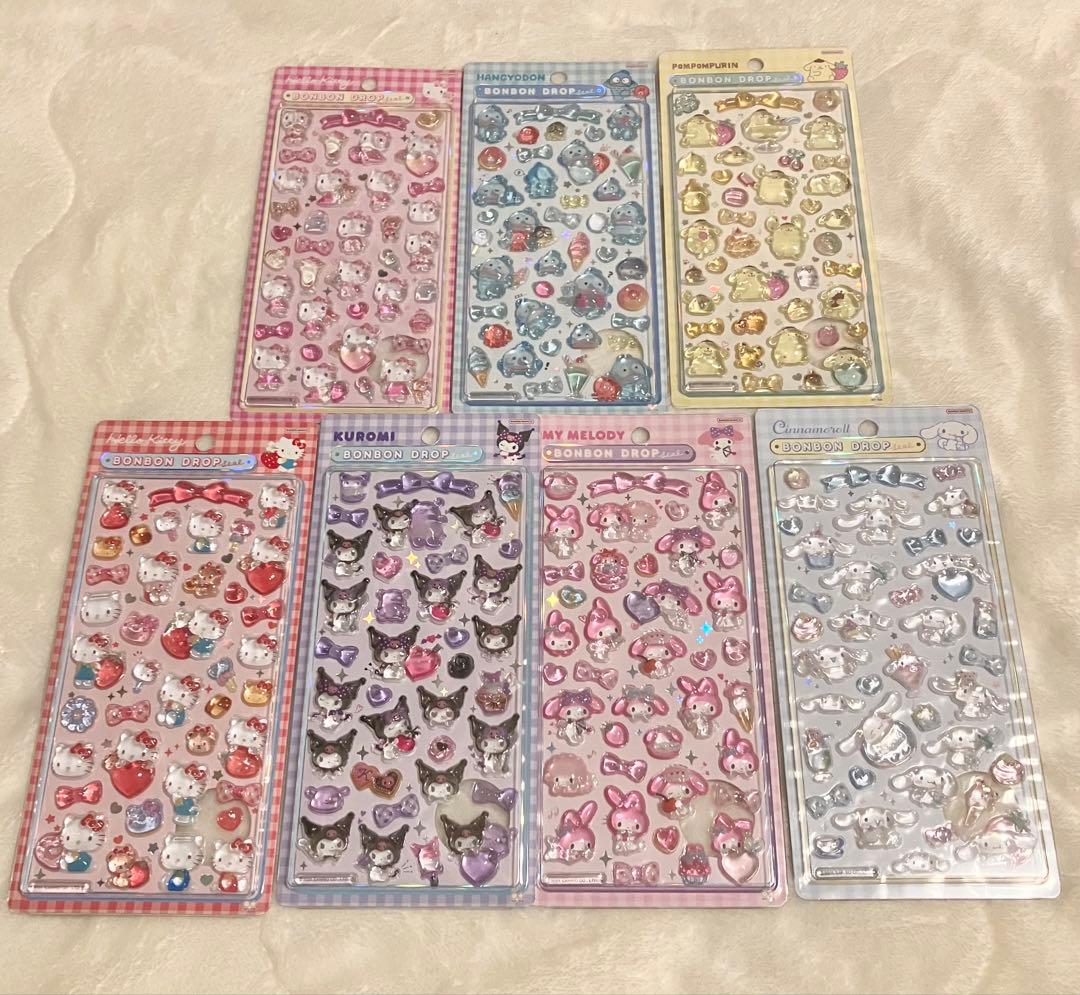 ボンボンドロップシール　【国内正規品】　サンリオ　7種コンプリート