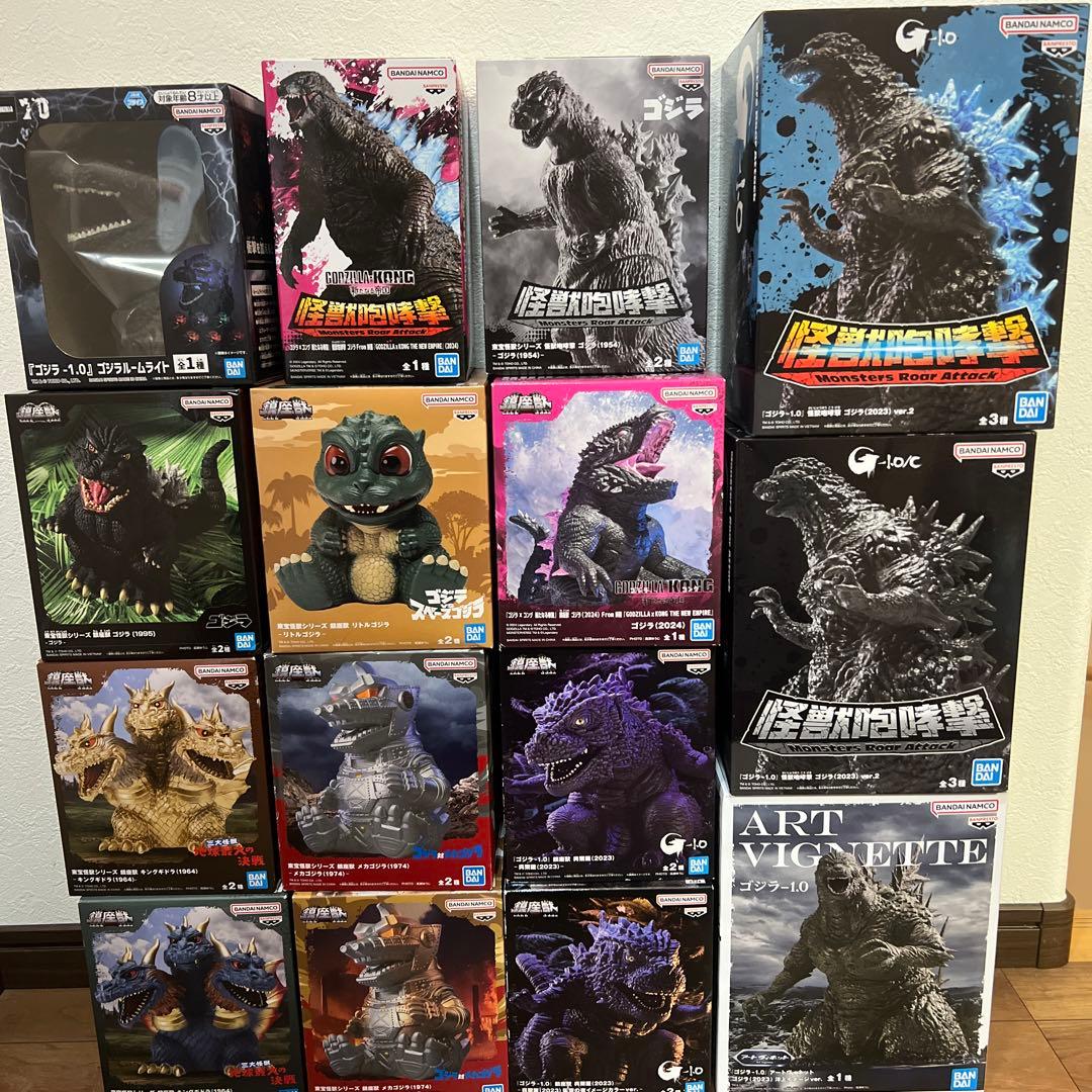 新品未開封　ゴジラ　フィギュア　15点まとめ売り　鎮座獣など