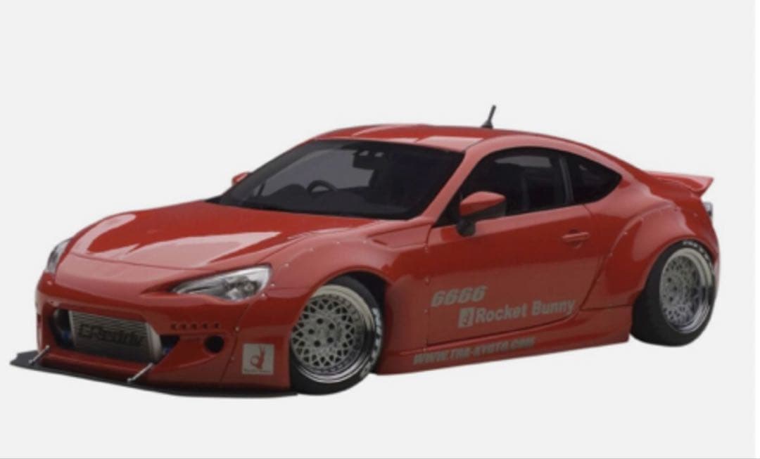 AUTOart ROCKET BUNNY 86 (レッド/シルバーホイール)