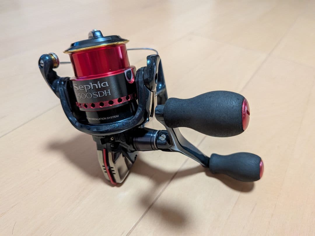 ゼットキュー　シマノ　セフィア 2500SDH　エギングアオリイカ　リール