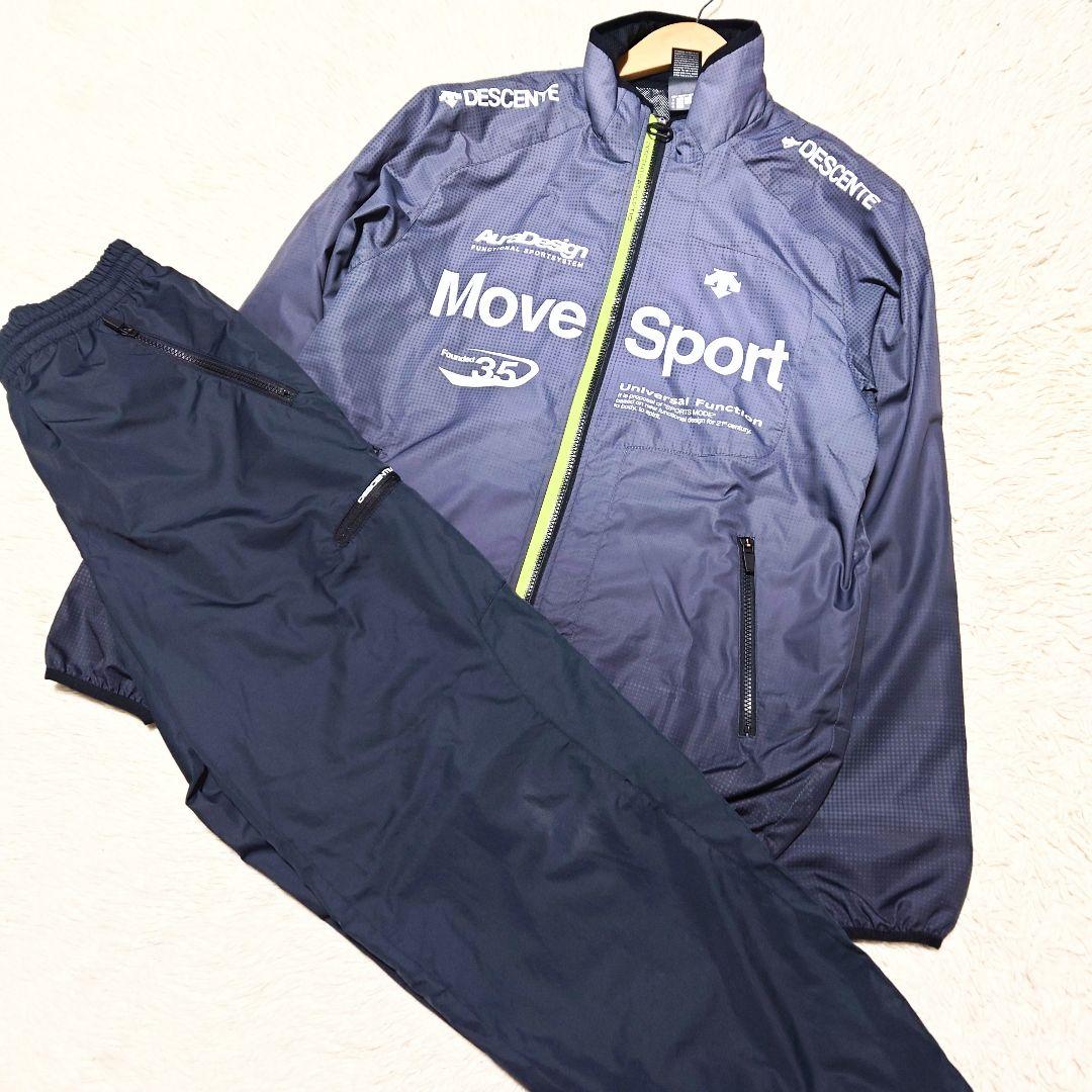 【希少】MOVE SPORT デサント ジャージ セットアップ ビッグロゴ XL