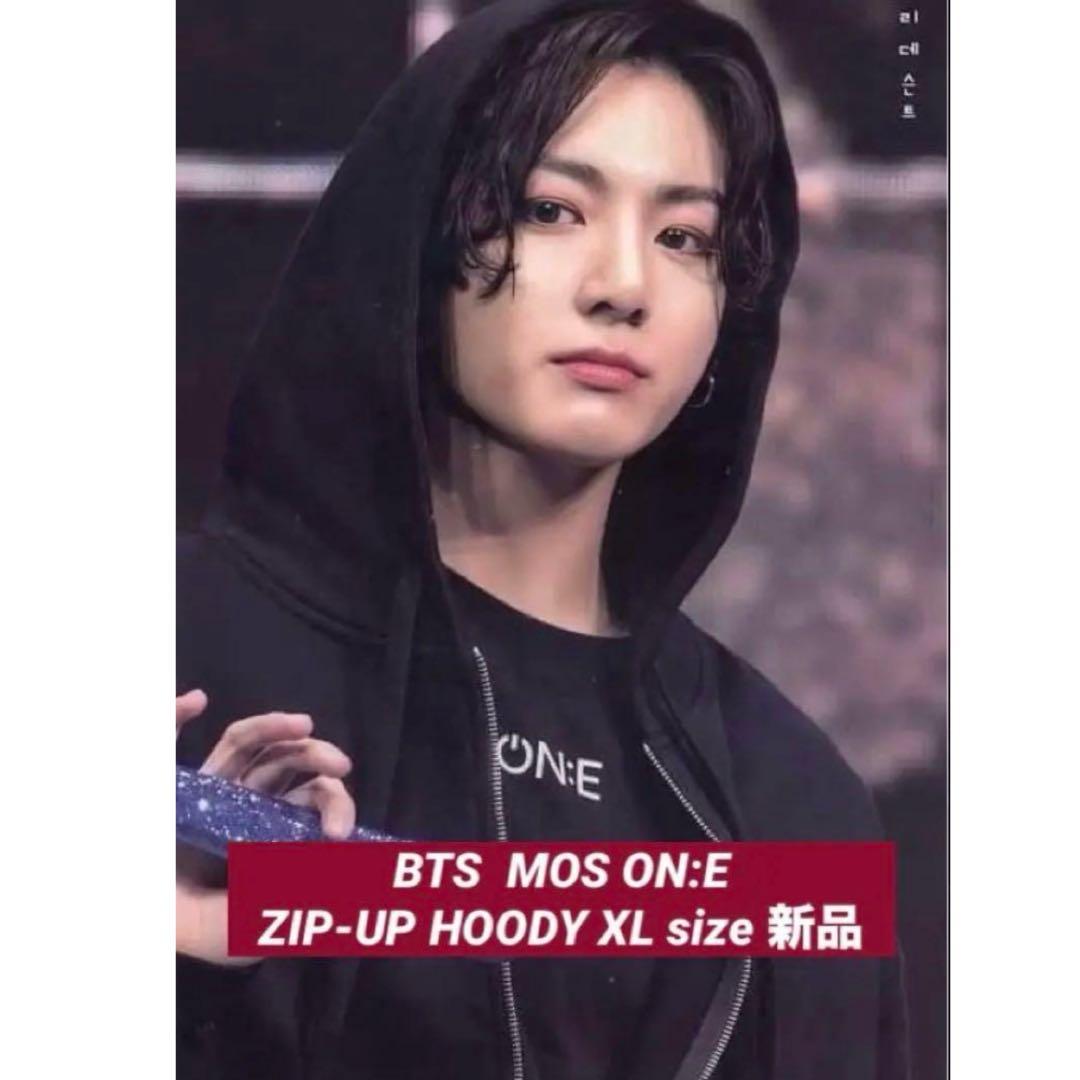 BTS MOS ON:E ジョングク ジミン 着用 ジップアップ パーカー　新品