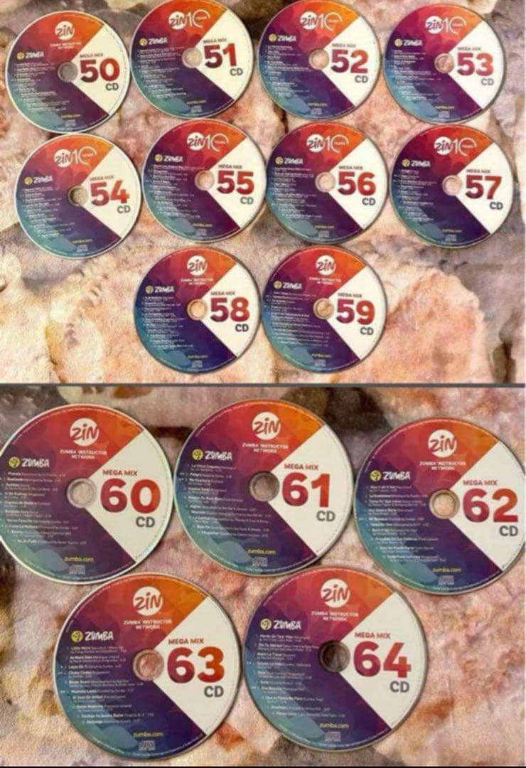 【正規品】ZUMBA ズンバ megamix #50〜64 CD 15枚セット