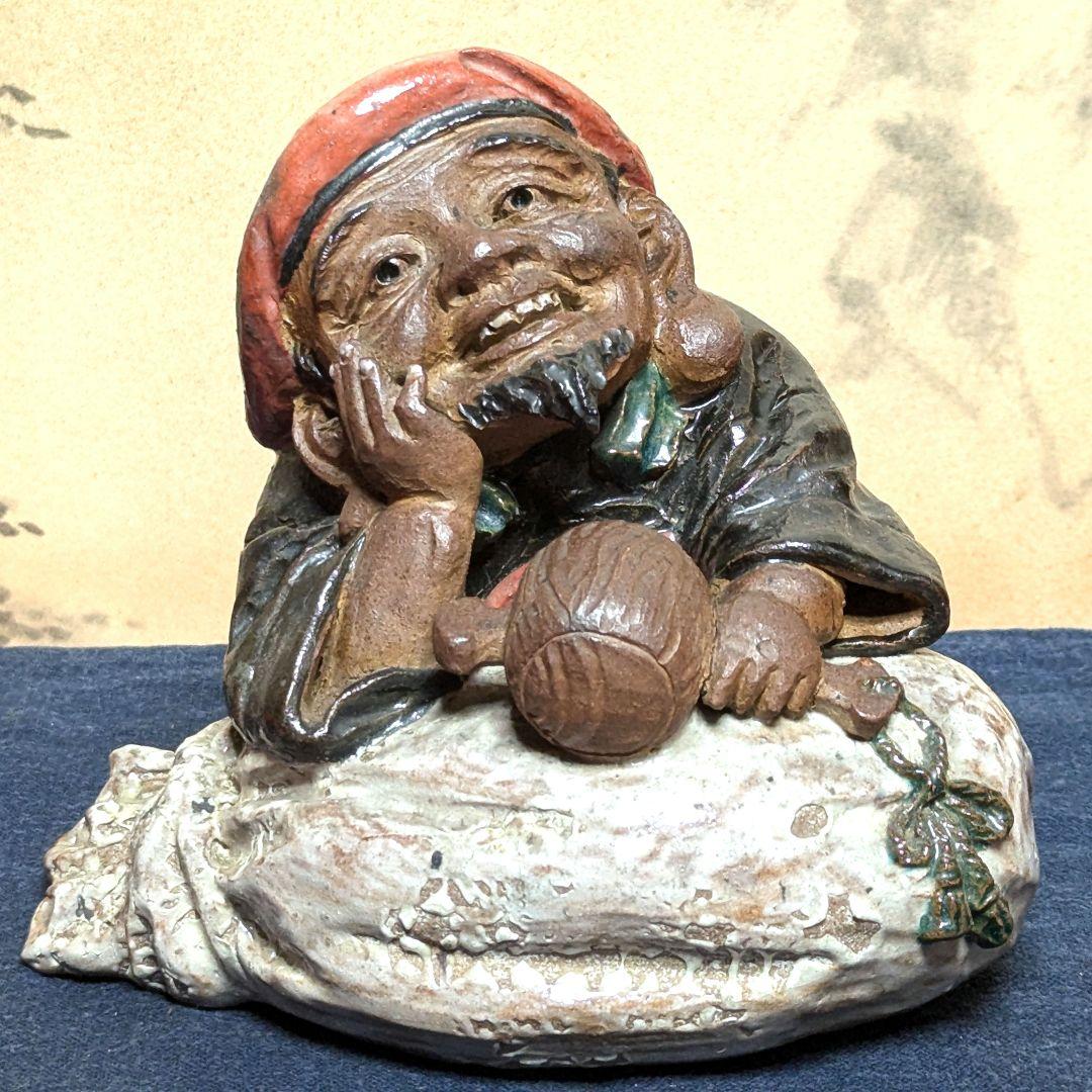 大黒天　史甫作　骨董品　アンティーク