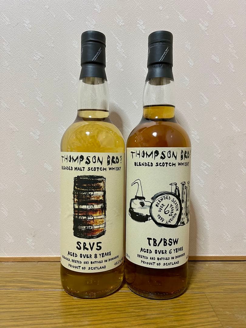 トンプソンブラザーズ　TB/BSW & SRV5 ウイスキー 2本セット