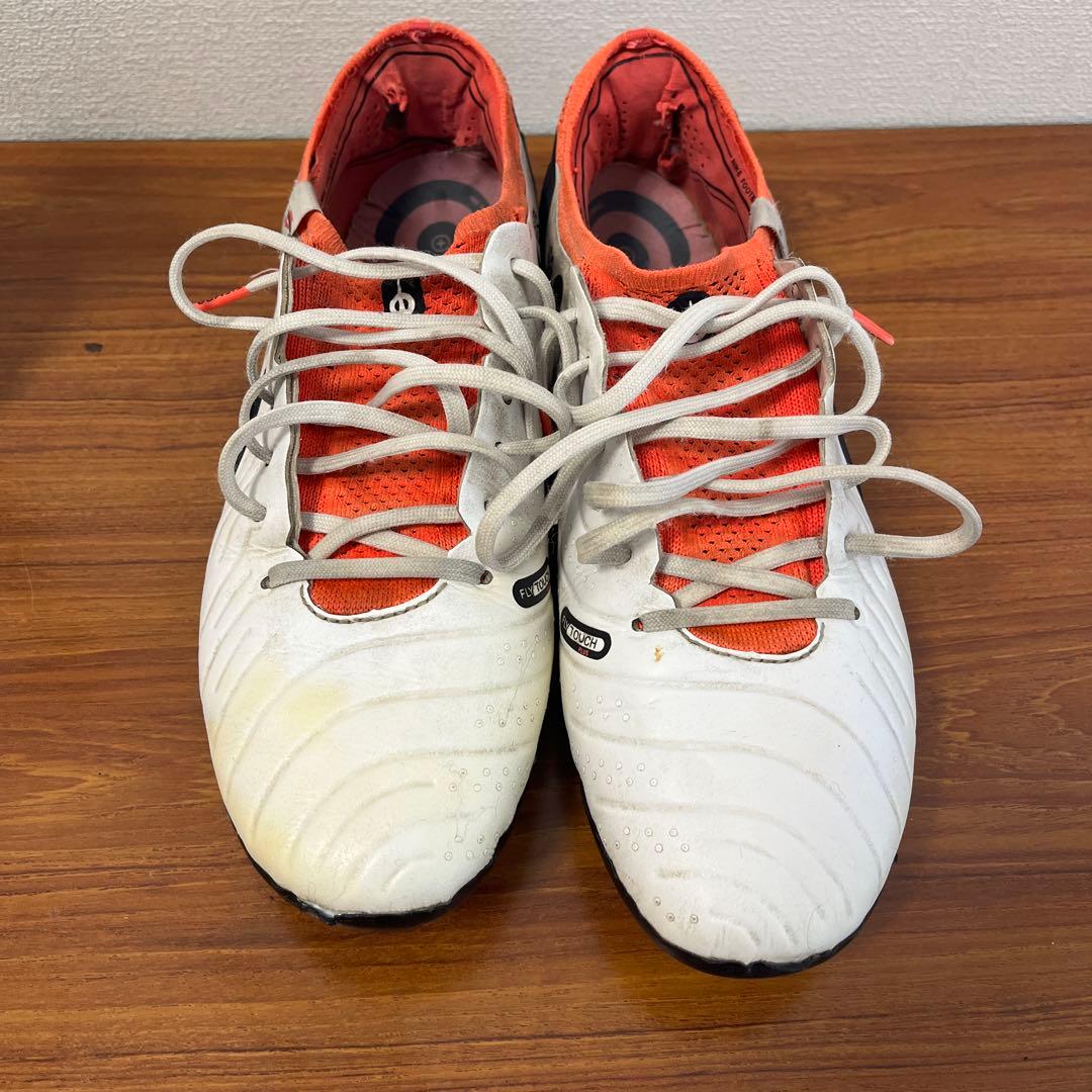 Nike Tiempo ホワイト/オレンジ スパイクシューズ26.5センチ