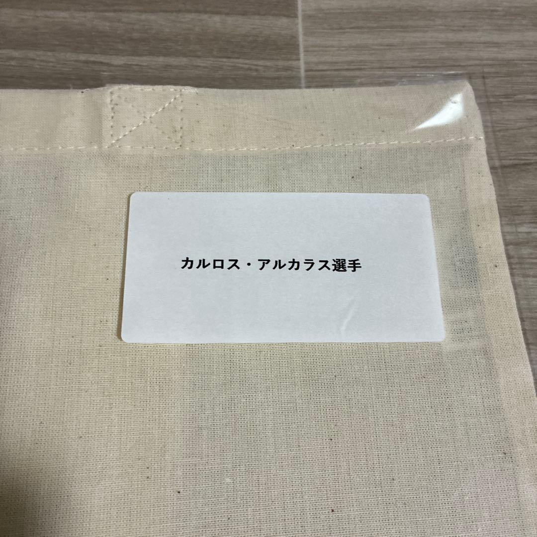 アルカラス選手　直筆サイン入りトートバッグ　ジャパンオープン