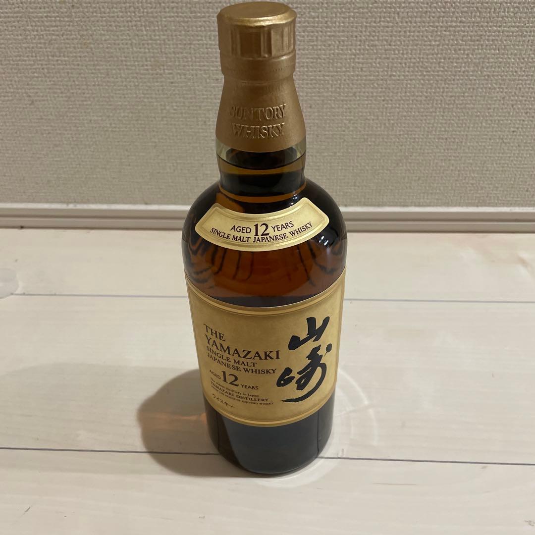 サントリー　シングルモルトウイスキー　山崎12年　700ml 古酒　未開栓