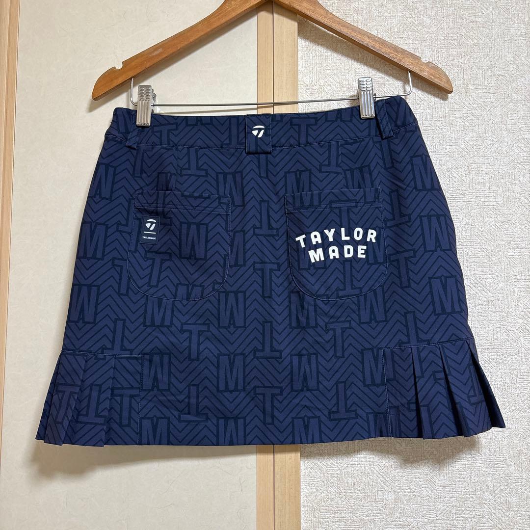 テーラーメイド　ゴルフ　ウエア　ポロシャツ プリーツスカート　2点　ネイビー系