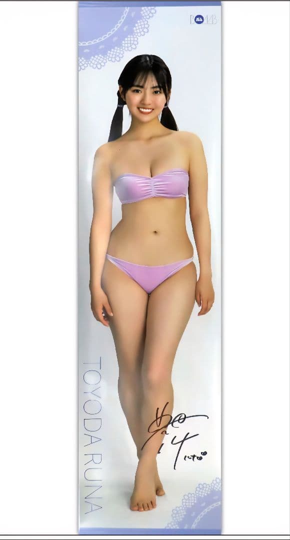豊田ルナ 等身大タペストリーB 直筆サイン入り 工房限定 美品