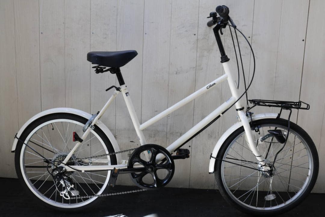 あさひ製CREAM 20型６速 420mm AUTO LED仕様minivelo