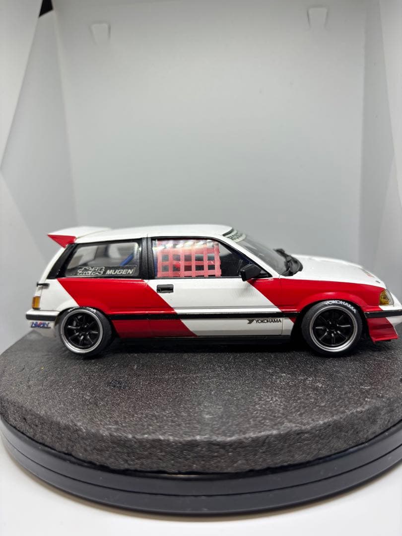 プラモデル完成品　タミヤ　ホンダ　無限シビック　ストリート戻し　環状線仕様