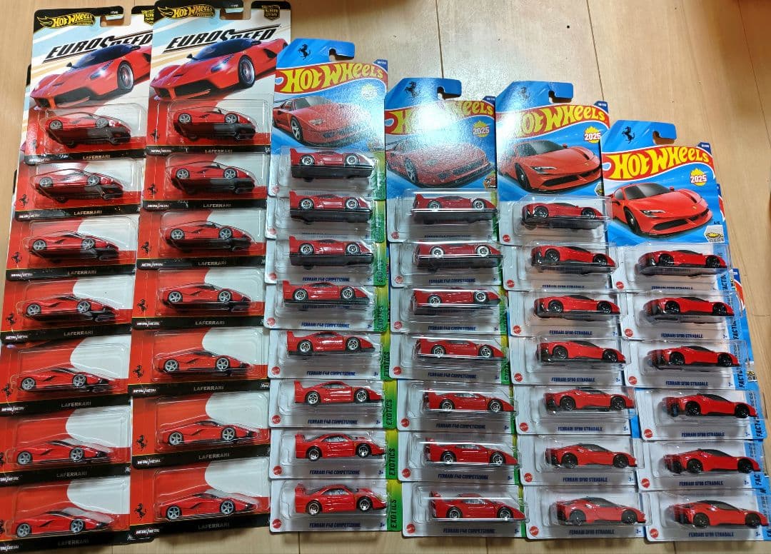 ミニカー HotWheels LAFERRARI F40 SF90 Ferrari