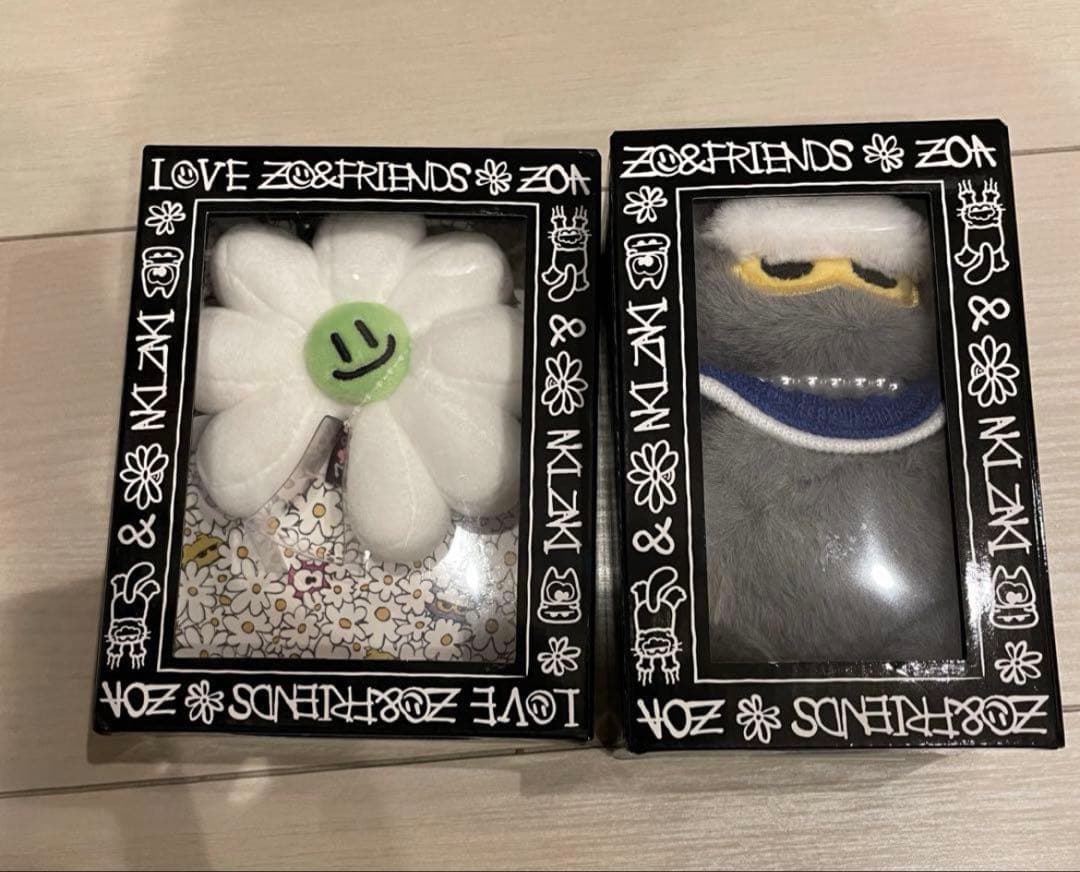 ZO&FRIENDS ポップアップ A&NE ZOAぬいぐるみキーリング セット