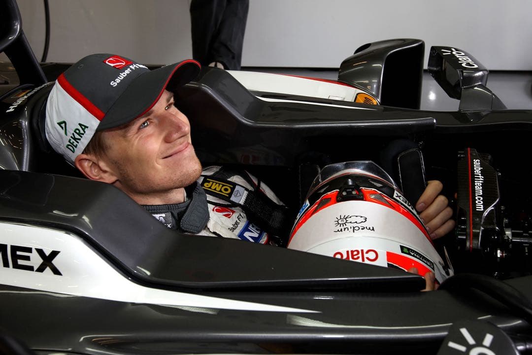 F1 ザウバー 2013年ニコヒュルケンベルグ直筆サイン入り1:43