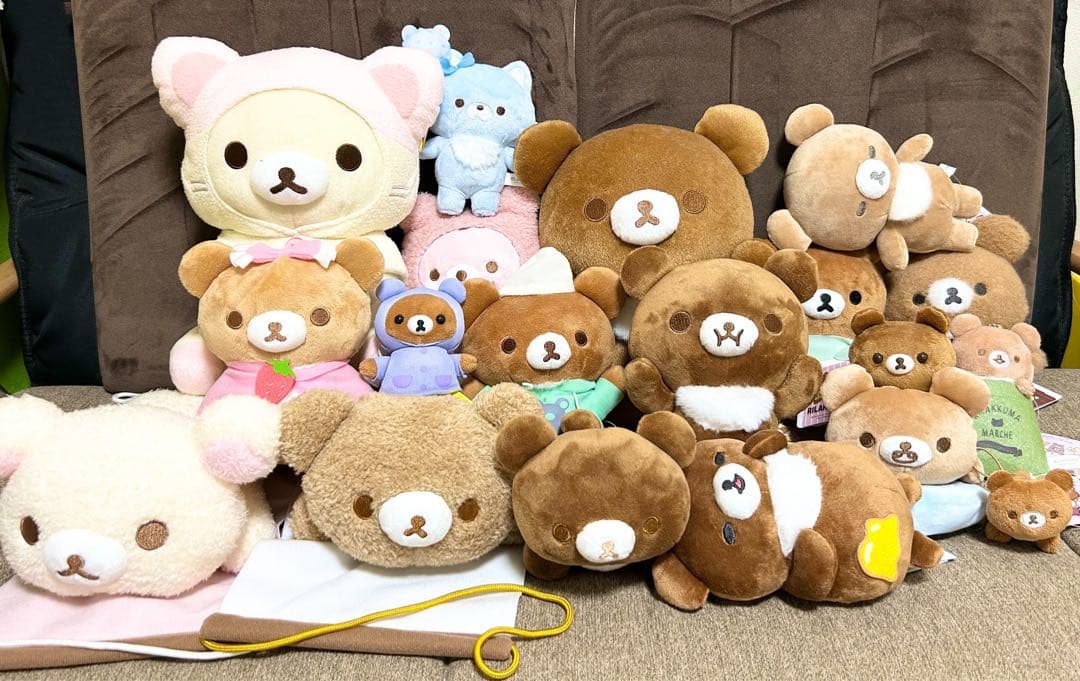 チャイロイコグマ関連のぬいぐるみ19点セット