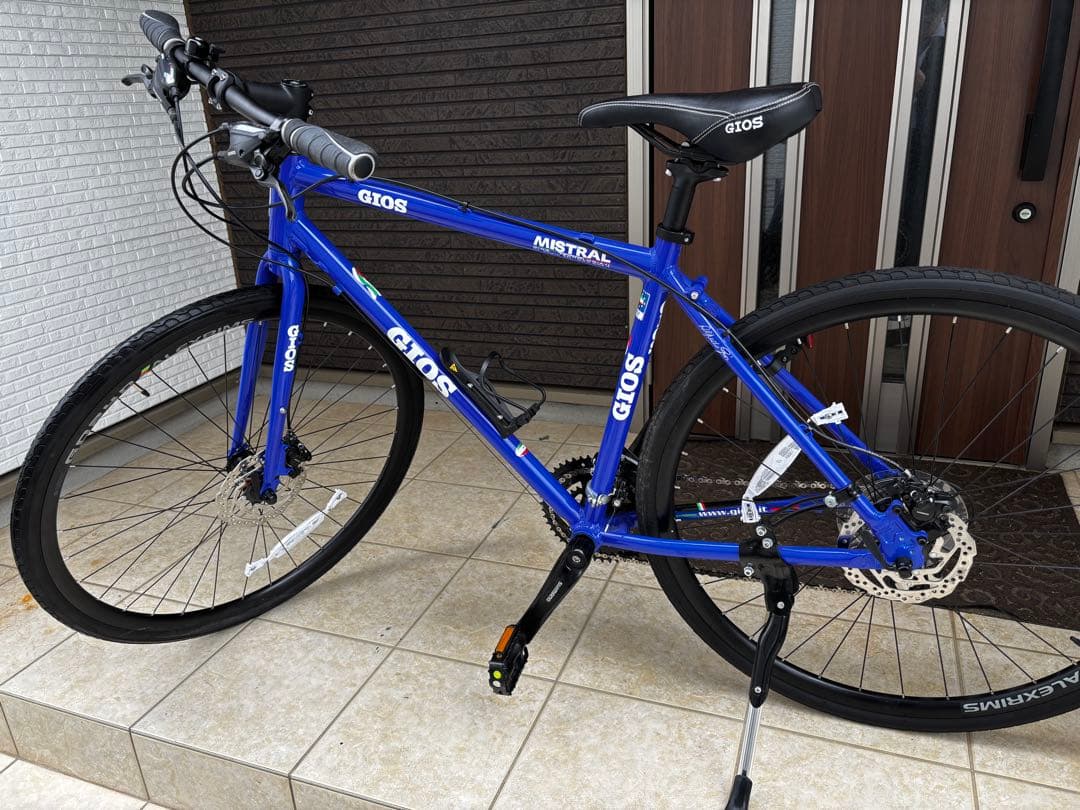 （美品）GIOS ミストラルディスクMISTRAL ジオスブルー　クロスバイク