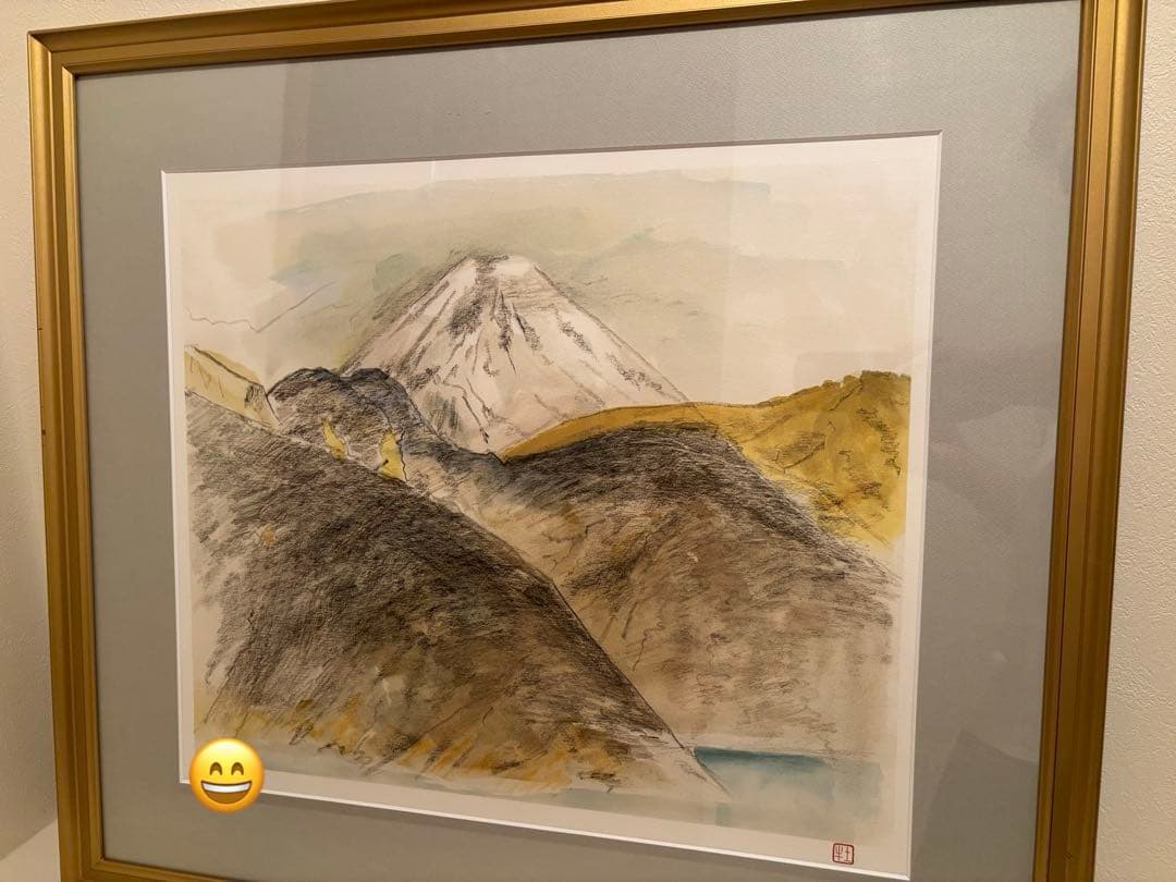 ☆美品・大型作品☆奥村土牛 作　「大快晴の富士」リトグラフ