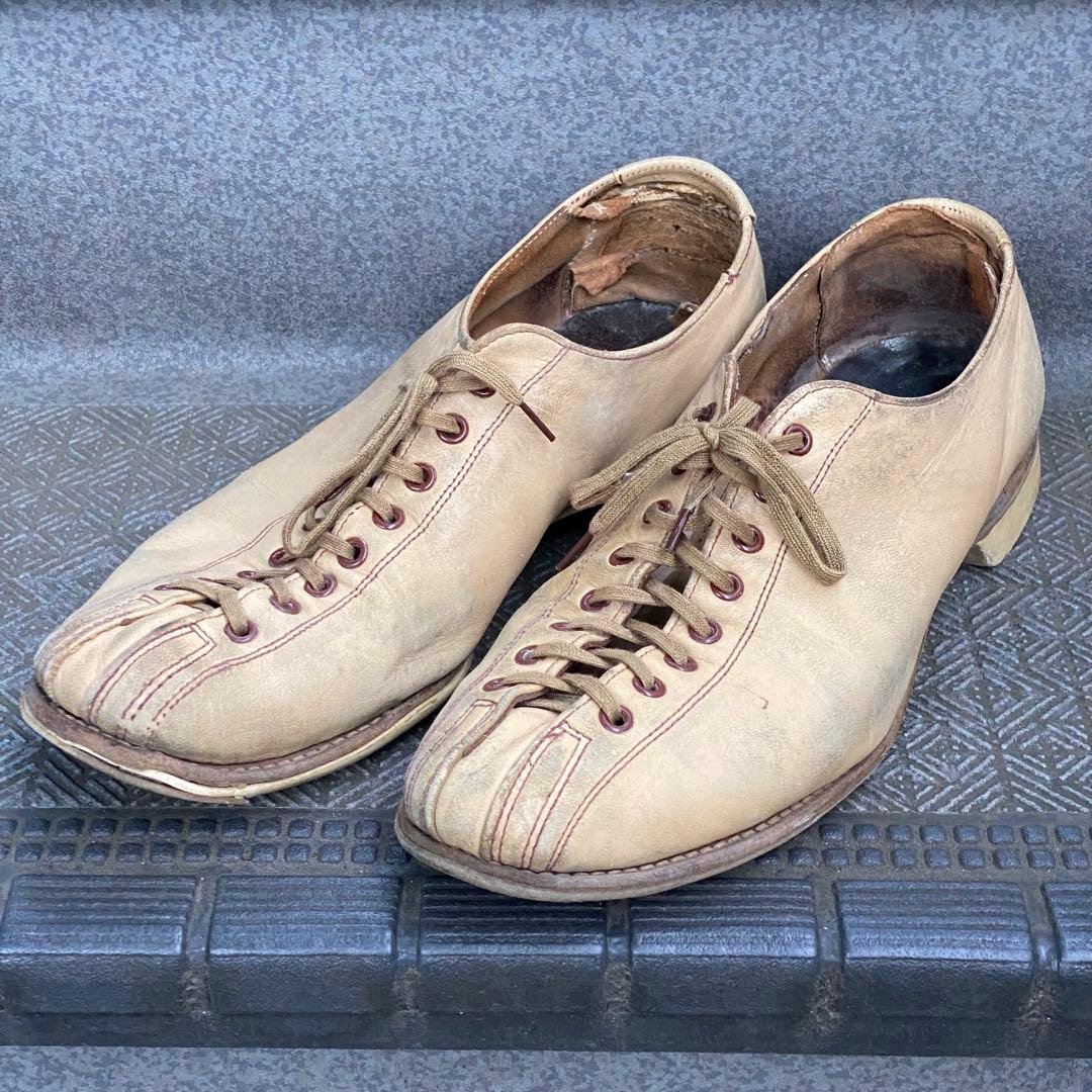 vintage HYDE 60年代頃？ ボウリングシューズ レザー 26cm相当