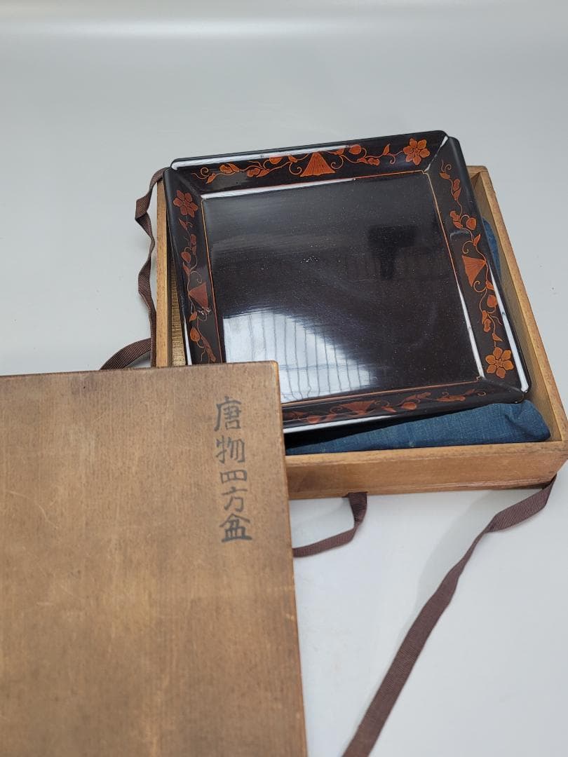 茶道具 香盆 唐物 四方盆 時代物